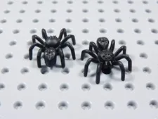 LEGO Lot of 2 Black Spiders Bug Animal Minifig BR