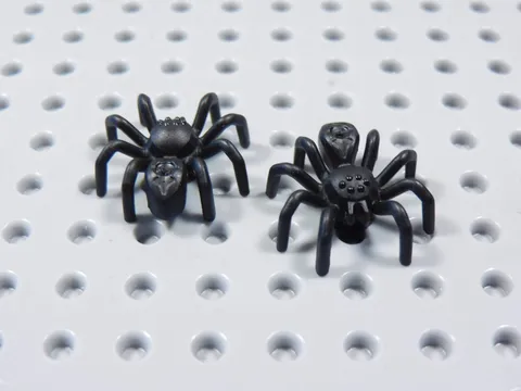 LEGO Lot of 2 Black Spiders Bug Animal Minifig BR