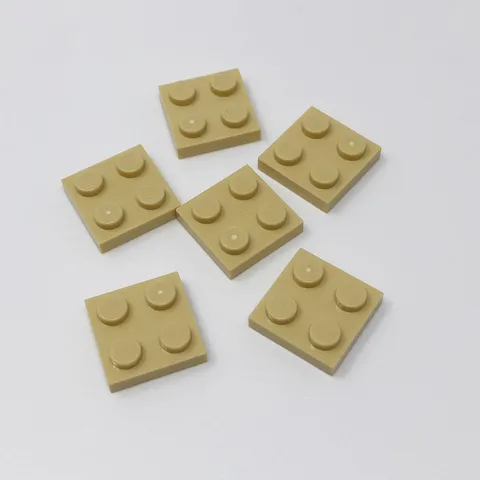 3022 LEGO Parts Plate 2x2 TAN (6)