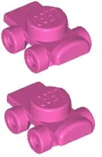 Lego 71002 x2 New DINER WAITRESS Minifig ROLLER SKATES Dark Pink Part 11253 D66