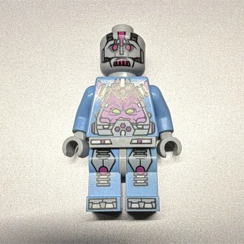 LEGO Minifigure Light Blue Robot/Cyborg with Printed Torso, Legs & Gray Head