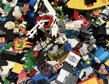 VINTAGE LEGO 2 LB BOX 60s–90 | MINIFIGS, RARE PARTS & more
