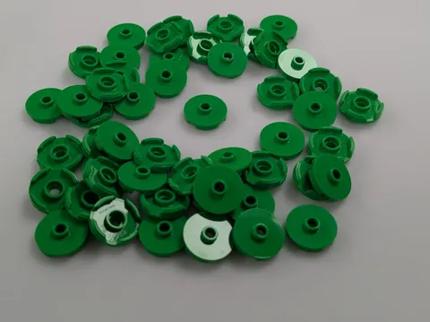 Lego x50 New Bright Green Tile, Round 2 x 2 with Open Stud # 18674 MOC Part