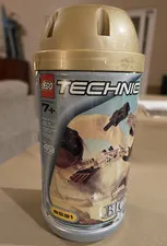 LEGO BIONICLE Tahu 8531 Canister Bulk Lot 49 Pieces Beige Gray Age 7+