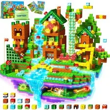 Magnetic construction child cube magnetic building block magnet...