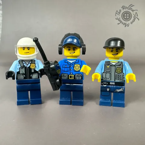 LEGO Minifigure Lot of 3 City Police Officers CTY0432 CTY1143 CTY0464