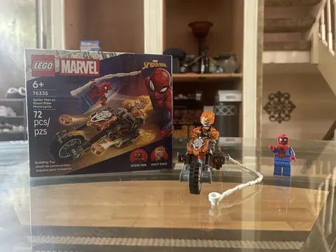 Lego Marvel: Spider-Man vs. Ghost Rider Motorcycle #76335 OPEN BOX COMPLETE SET