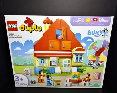 2025 LEGO DUPLO Bluey #10459: Bluey’s Family House with Memory Game (83pcs)