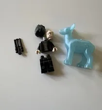 New Lego Professor Snape Minifigure From Set 76473 With Doe Patronus