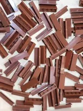 Lego 30413 Reddish Brown Qty 106 NEW Panel 1 x 4 x 1