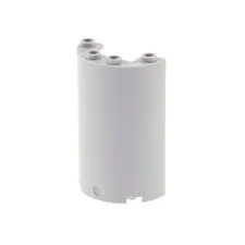 1x LEGO Cylinder Half 2x4x5 New Light Gray Cutout 1x2 6555111 35313 85941
