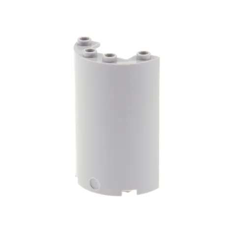 1x LEGO Cylinder Half 2x4x5 New Light Gray Cutout 1x2 6555111 35313 85941