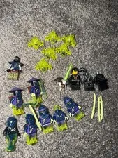LEGO NINJAGO Minifigure Lot w/ Weapons & Accessories Mixed Characters Plastic