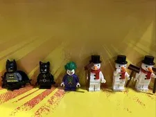 LEGO Minifigures Lot of 6 Assorted Characters, Minifigure, Plastic
