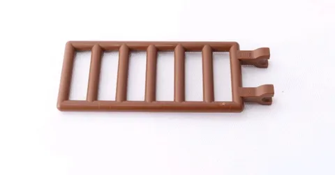 LEGO Parts 6020 (1pcs) Bar 7 x 3 w Double Clips (Ladder) 