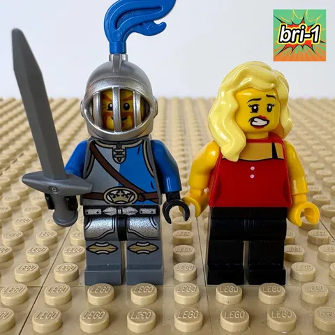 LEGO Movie: Sir Stackabrick + Sharon Shoehorn, tlm038, tlm040 CASTLE 70806, 2014