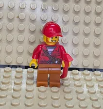 LEGO Mountain Police Minifig cty0831 - Male Crook - Light Scratches/No Cracks