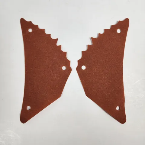 LEGO Ewok Glider Wing Cloth Sails (86297) Triangular w/Tattered Edge Dark Orange