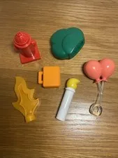 Lego Duplo - Lot Of 6 Fire Hydrant Suitcase Flame Balloons Candle Tree