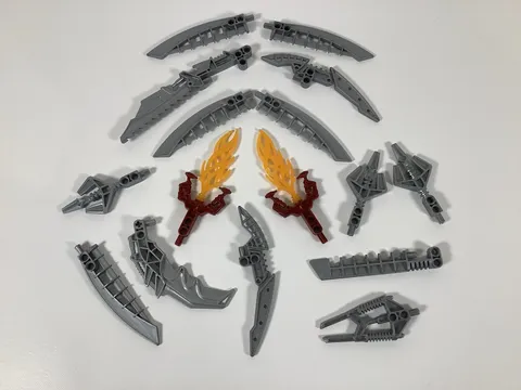 Lego Bionicle Lot of 16 Mixed Weapons