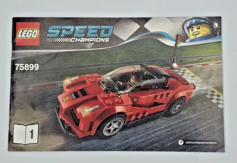 Lego Speed Champions 75899 LaFerrari Instructions Manual Only Vol 1 2015 Retired