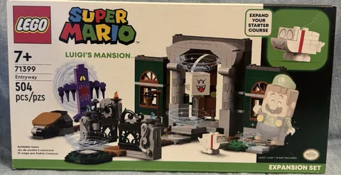 LEGO Super Mario Luigi’s Mansion Entryway 71399 Complete + BONUS Luigi Figure