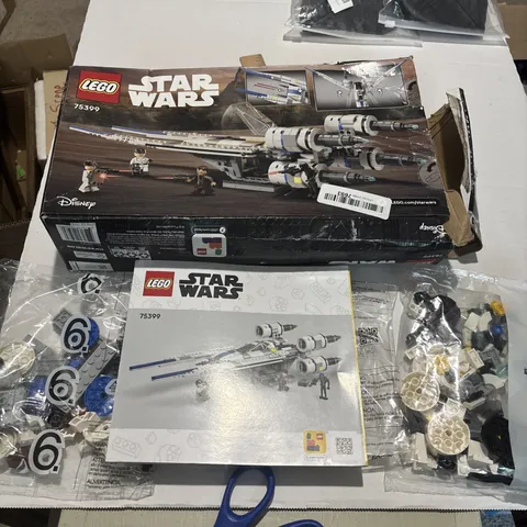 LEGO Star Wars Rebel U-Wing Starfighter 75399 Incomplete Bags 2-5 &6  and manual