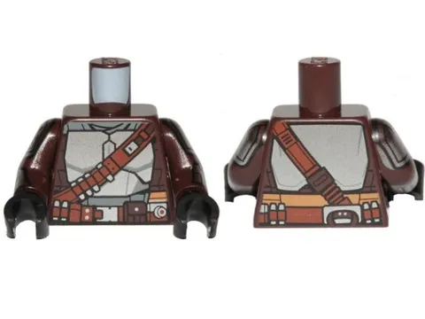 LEGO® 973pb4119c01 - Torso SW Mandalorian Silver Beskar Armor  (Din Djarin)