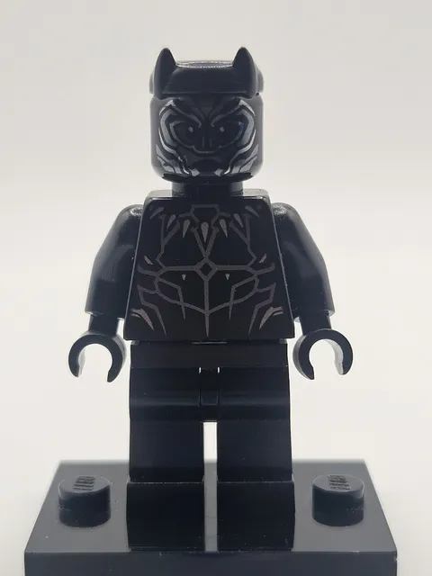 LEGO Super Heroes Black Panther Reddish Brown Eyes Minifigure sh0466 NEW NM -MB