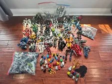 Huge Lego bionicle lot with bulk, complete builds and rare masks 14+ pounds!