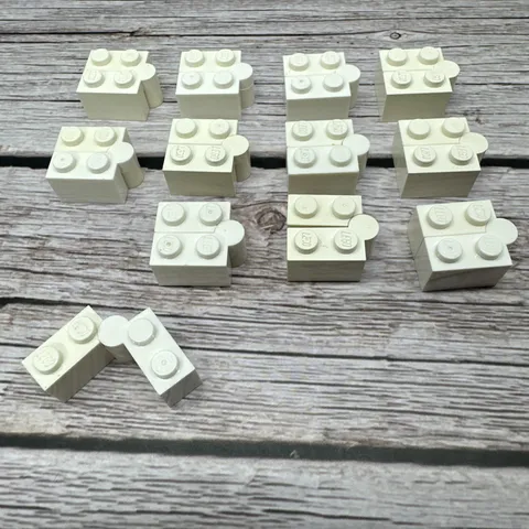 Lego Part 3830 & 3831 hinge brick 1x4 swivel top and base QTY 12 Sets