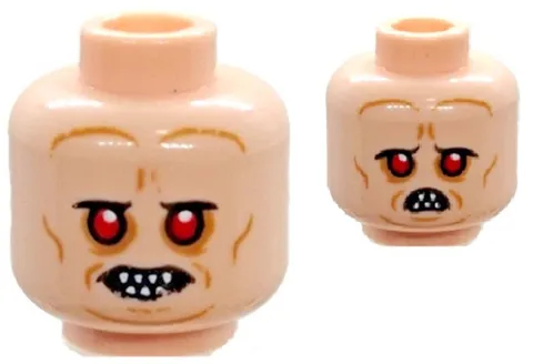 Lego 75326 New SW BIB FORTUNA Minifig HEAD Nougat Red Eyes Pointed Teeth D157