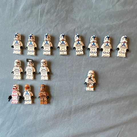 LEGO Star Wars Clone Trooper Minifigure Lot of 15