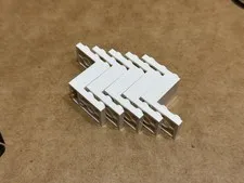 LEGO Parts - White Bracket 5 x 2 x 2 1/3 with 2 Holes - No 76766 - QTY 5