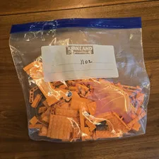 LEGO Orange Bricks Pieces & Parts Bulk Lot - 11oz