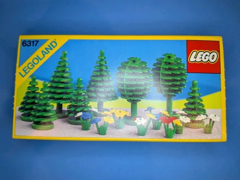 LEGO Legoland Vintage Town: Set 6317 Trees And Flowers 1988 SEALED NEW Rare