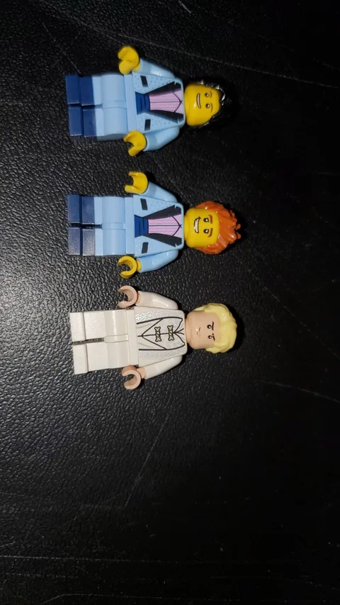 LEGO Minifigure Lot of 3 Business Suit Tuxedo City Figures Genuine Lego Prom