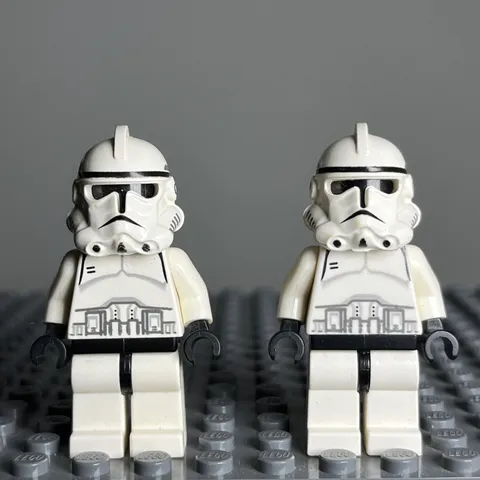 LEGO Star Wars Episode 3 7655 sw0126 Clone Trooper 2 Minifigures Phase2 Lot - 3F