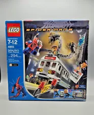 Lego 4855 Spider-Man's Train Rescue Set SEALED 2004 Retired Spider-Man 2 294 Pcs