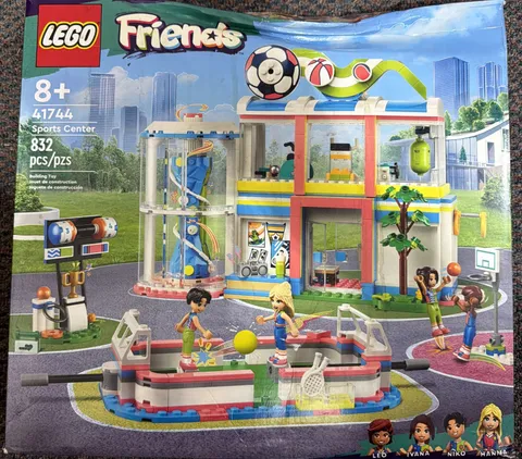 LEGO FRIENDS: Sports Center (41744), RETIRED SET, Box Damage. Sealed Bags