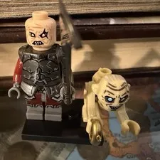 LOTR Gothmog Custom Minifigure Lord Of Rings Barad Dur +Gollum
