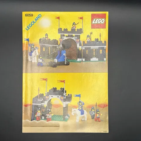 Vintage LEGO Castle System 6059 Knight’s Stronghold Instruction Booklet Manual