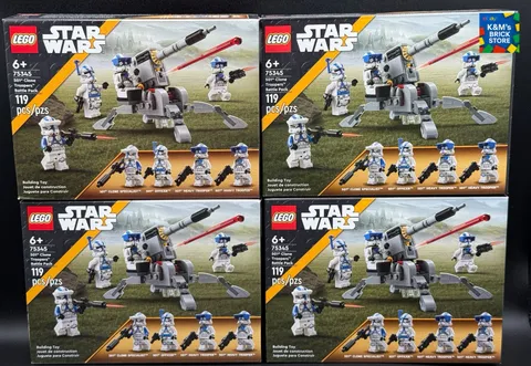 Lego Star Wars 501st Clone Trooper Battle Pack 75345 LOT of 4 Sealed MISB NEW