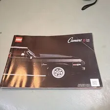 LEGO Chevrolet Camaro Z28 1969 Illustrated Manual Booklet English/French/Spanish