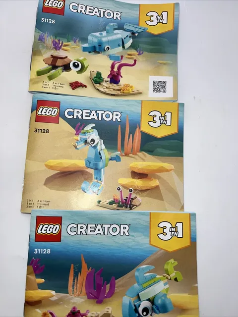Lego Creator 3 in 1 Instruction Books 31128 Manual Set of 3 Books