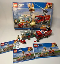 LEGO CITY #60214 Burger Bar Fire Rescue -Complete- READ