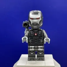 LEGO® Minifig sh0819 - War Machine - Pearl Dark Gray and Silver Armor