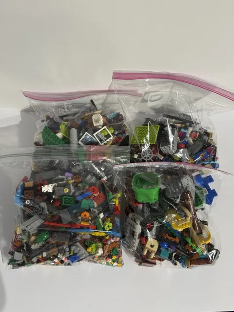 Genuine LEGO 5lb Pound Bulk Bricks Plates Parts Pieces Super Mario Star Wars Etc