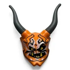 LEGO Orange Oni Deception Mask - NINJAGO 70642 70643 Minifigure Accessory