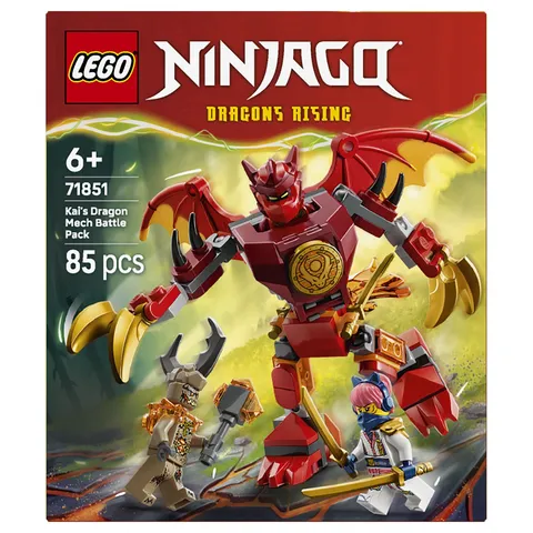 LEGO NINJAGO Kai’s Dragon Mech Battle Pack 71851 Dragons Rising Set